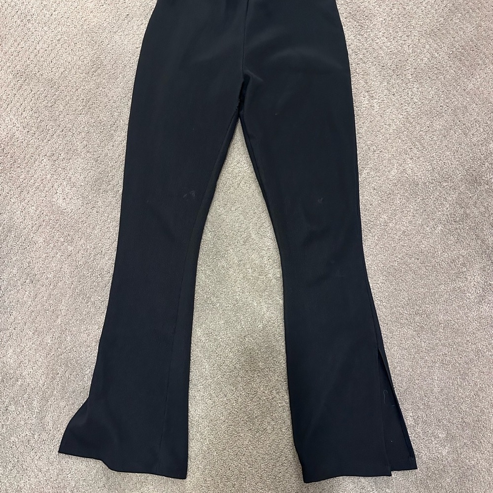 Chic Black Flared Pants